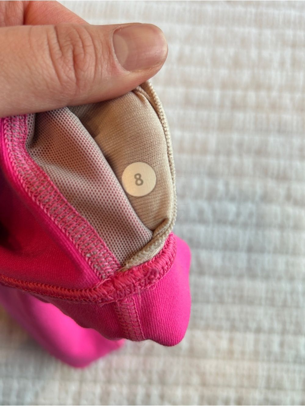 Lululemon Hot Pink Athletic Athleisure Sports Bra Size 8 - Picture 3 of 3